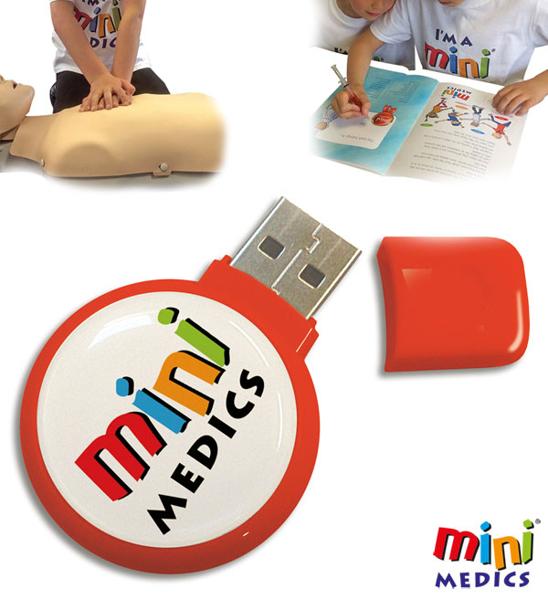 MINI MEDICS USB FIRST AID TRAINING PACKAGE FOR KIDS - CM1180